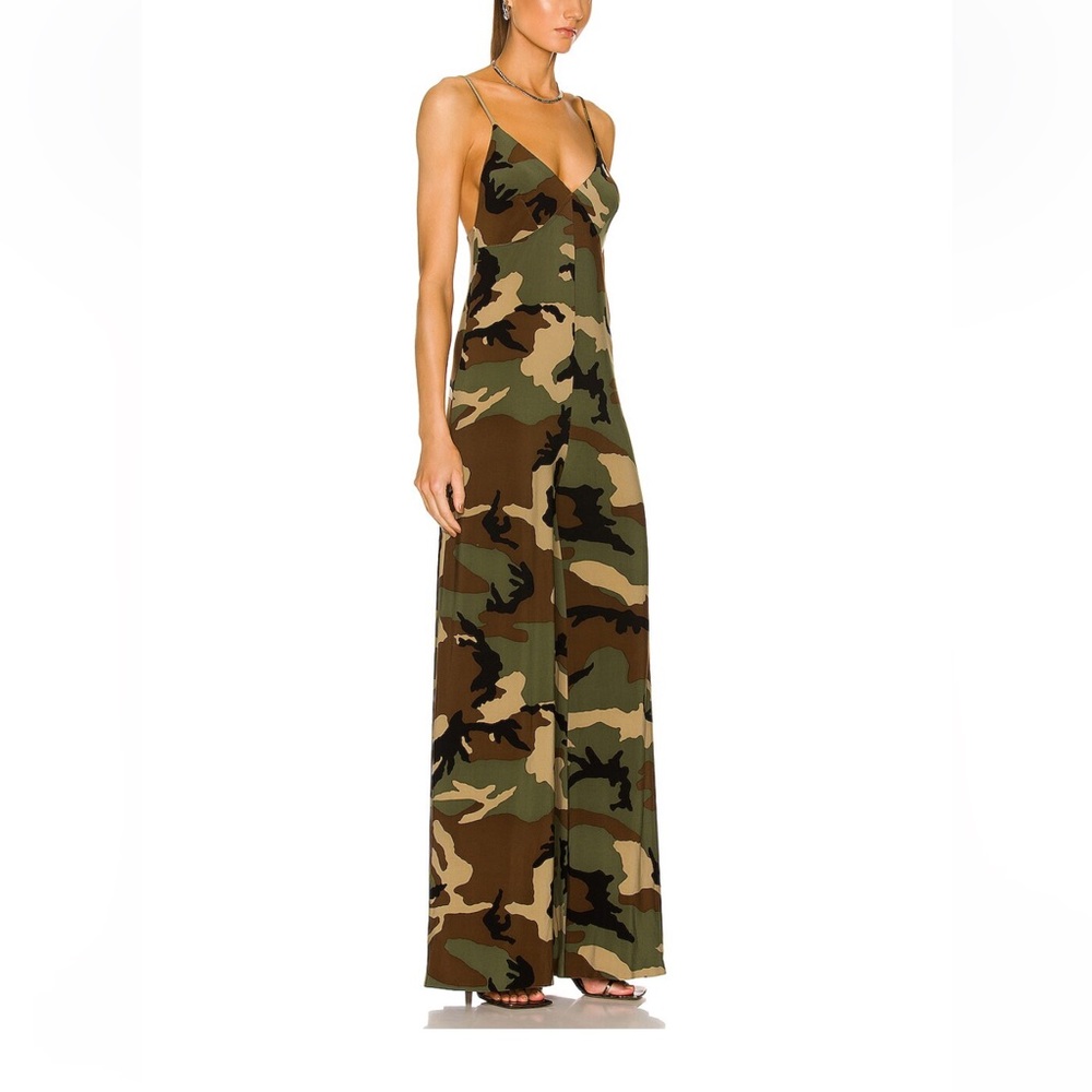 Camo Women's Camouflage Wide-Leg Romper With Pockets. Sm - Picture 2 of 5